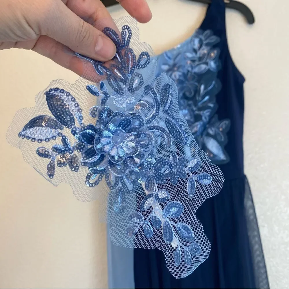 Revolution Dance Costume blue lyrical winter mesh MEMORIES RC23918 MA adult